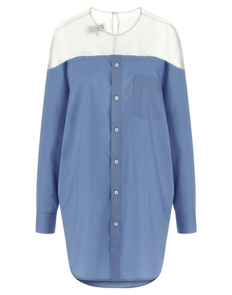 MM6 MAISON MARGIELA [해외] [엠엠6] 26SS MM6 메종마르지엘라 셔츠 S62NH0053M35256471 Light Blue E8UBXX<b>43195</b>