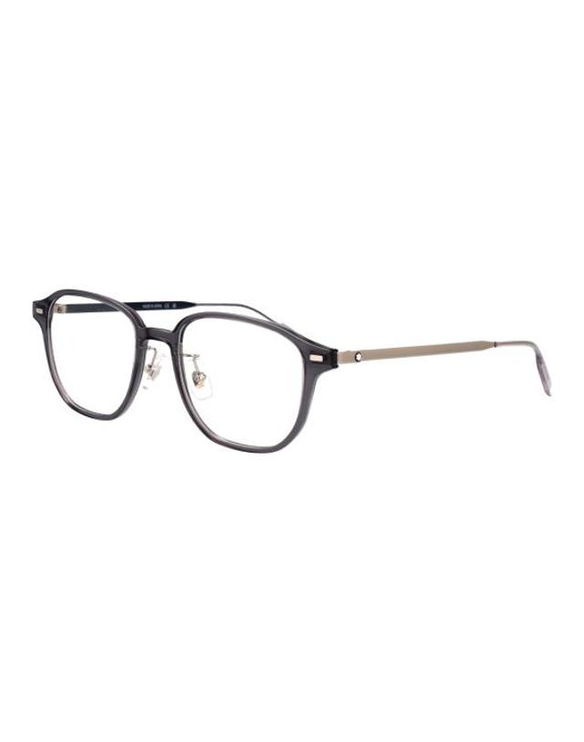 몽블랑 [해외직구] 26SS 몽블랑 안경 MB0466OA 004 GREY SILVER TRANSPARENT 착용컷