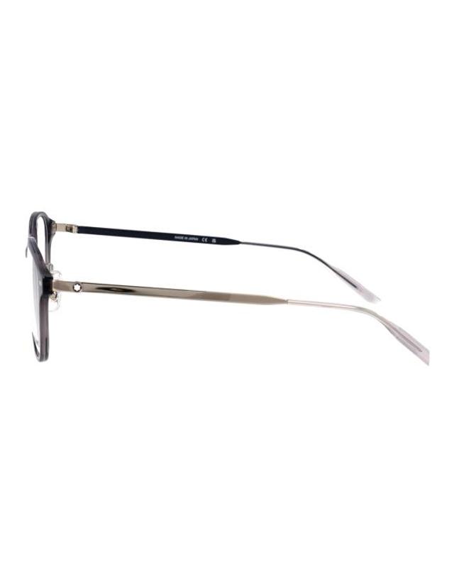 몽블랑 [해외직구] 26SS 몽블랑 안경 MB0466OA 004 GREY SILVER TRANSPARENT 착용컷