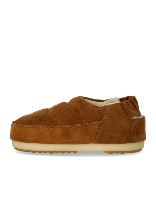 문부츠 [해외직구] 23FW 문부츠 뮬 슬리퍼 14601500 001 37 38 Brown 착용컷