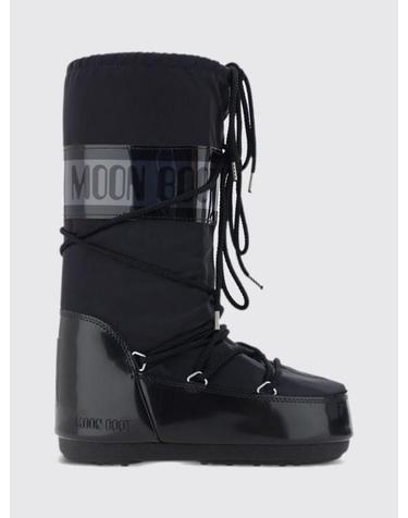 [해외직구] 26FW 문부츠 아이콘 글랜스 플래티넘 새틴 부츠 80D1401680 N001 Black