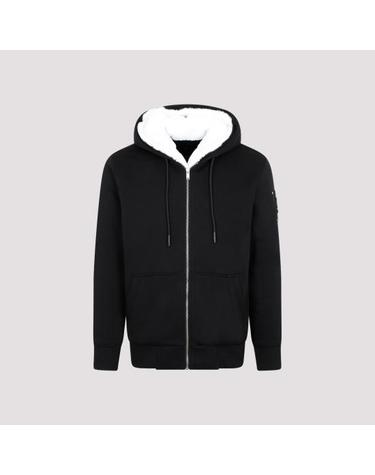[해외직구] 26FW 무스너클 클래식 버니 3 후드 집업 M32MS600 244 BLACK WHITE