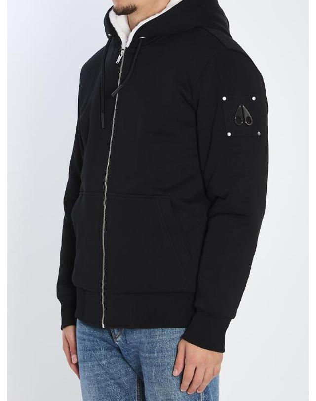 무스너클 [해외직구] 26FW 무스너클 클래식 버니 3 후드 집업 M32MS600 244 BLACK W WH 착용컷