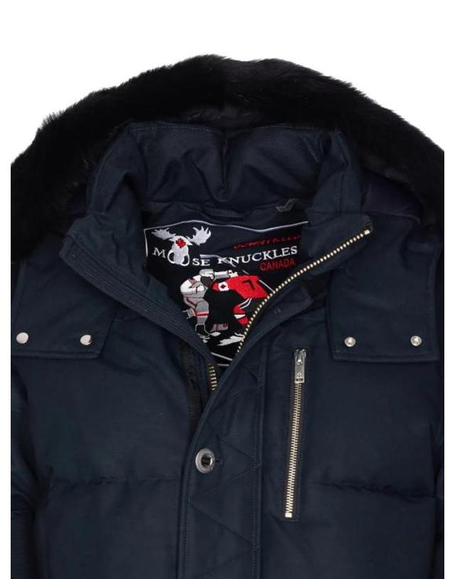 무스너클 [해외직구] 26FW 무스너클 오리지널 네오 시어 3Q 다운 패딩 M35MJ128S 546 NAVY W BLK 착용컷