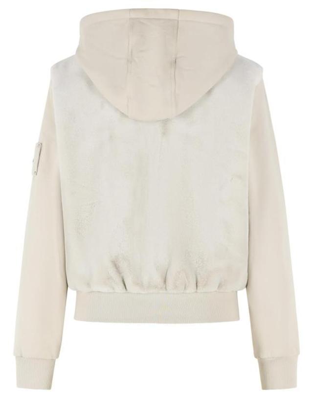 무스너클 [해외직구] 26FW 무스너클 후드 티셔츠 M15LS6101705 Ivory 착용컷