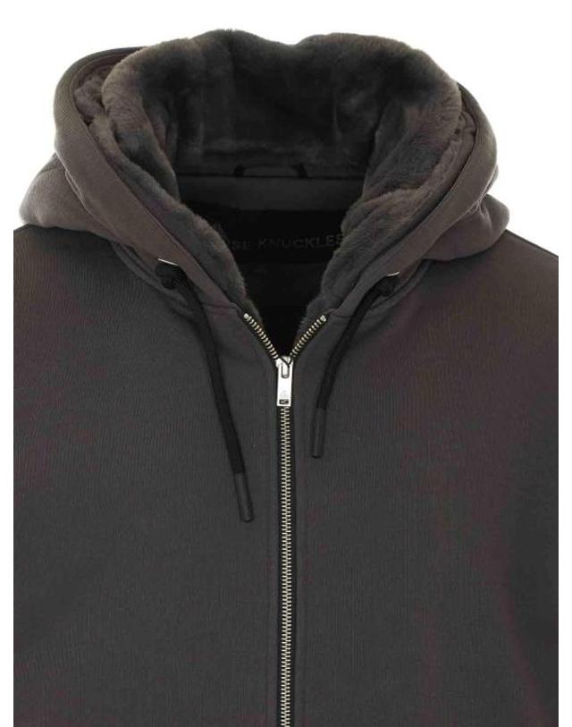 무스너클 [해외직구] 26FW 무스너클 클래식 버니 3 후드 집업 M32MS6002043 Grey 착용컷