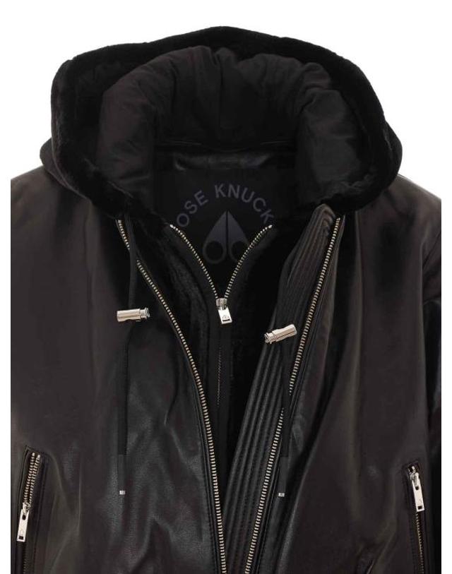 무스너클 [해외직구] 26FW 무스너클 숏패딩 M35LL303292 BLACK 착용컷