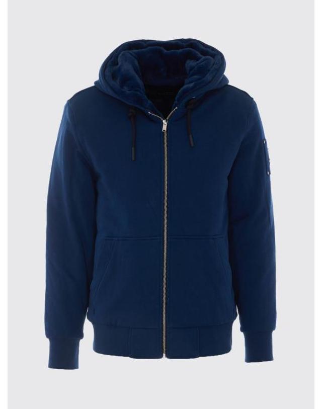 무스너클 [해외직구] 26FW 무스너클 클래식 버니 3 후드 집업 M32MS600 2017 Blue 착용컷