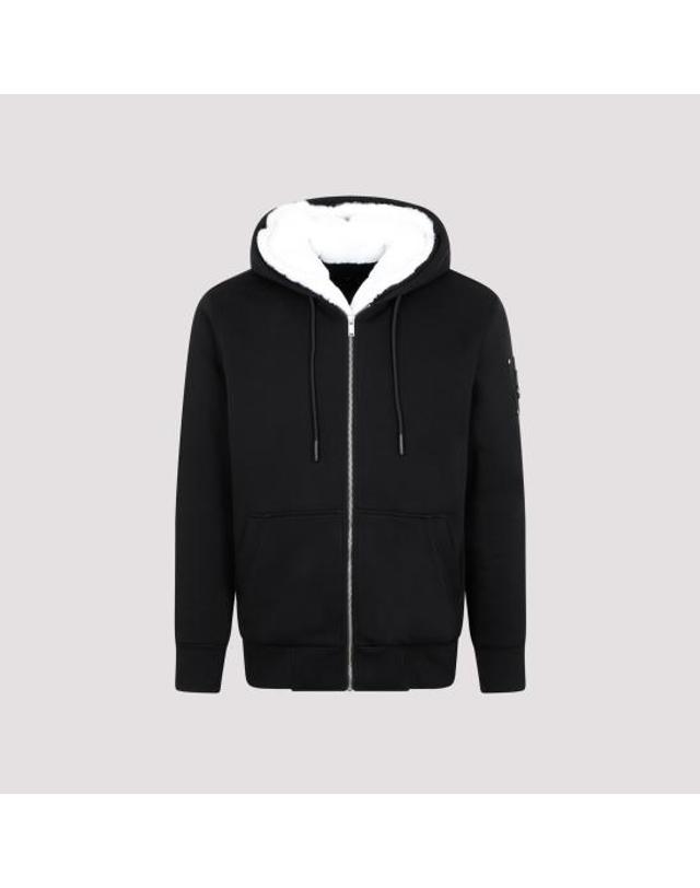 무스너클 [해외직구] 26FW 무스너클 클래식 버니 3 후드 집업 M32MS600 244 BLACK WHITE 착용컷