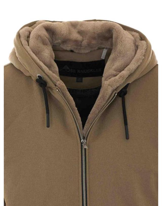 무스너클 [해외직구] 26FW 무스너클 클래식 버니 3 후드 집업 M32MS6002019 Beige 착용컷