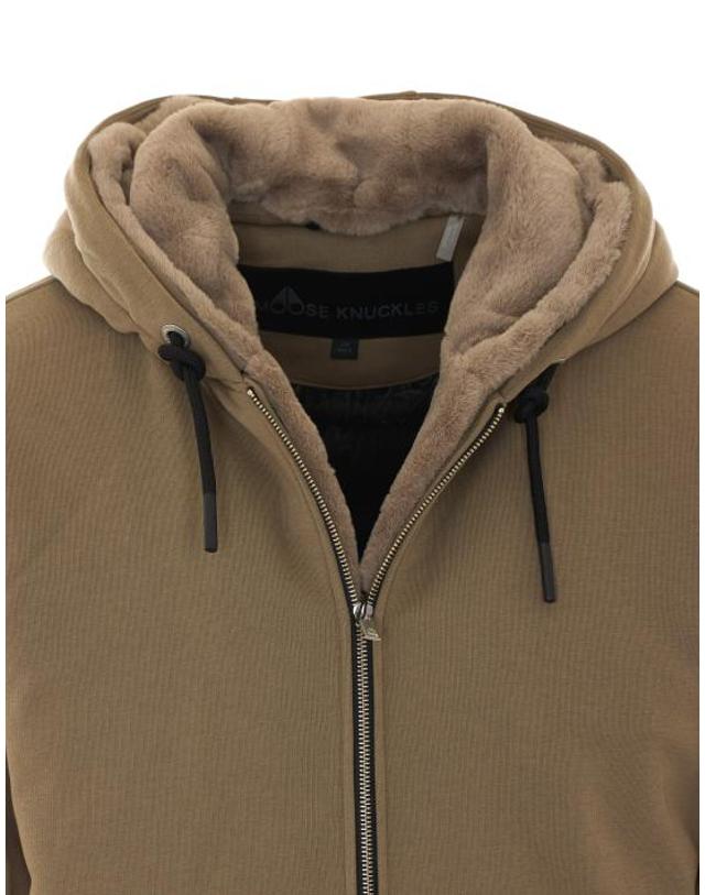 무스너클 [해외직구] 26FW 무스너클 클래식 버니 3 후드 집업 M32MS600 2019 Beige 착용컷