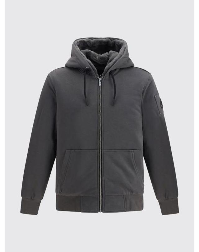 무스너클 [해외직구] 26FW 무스너클 클래식 버니 3 후드 집업 M32MS600 2043 Charcoal 착용컷