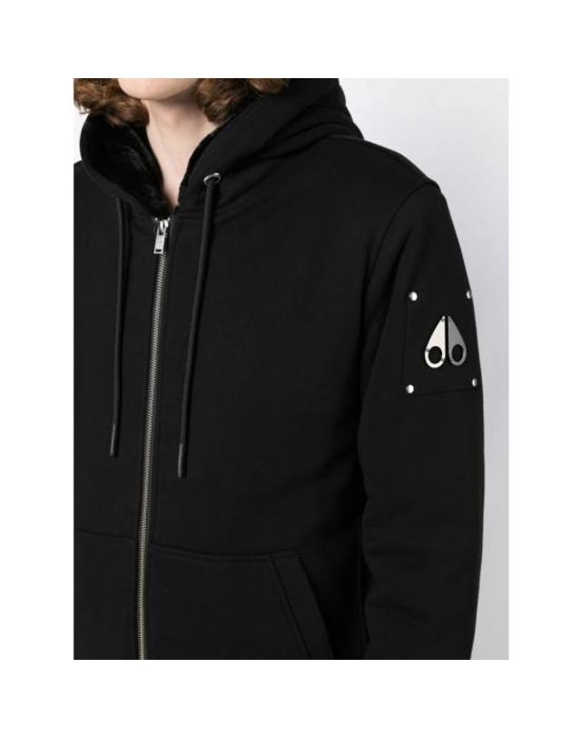 무스너클 [해외직구] 26FW 무스너클 클래식 버니 3 후드 집업 M32MS600 292 BLACK 착용컷