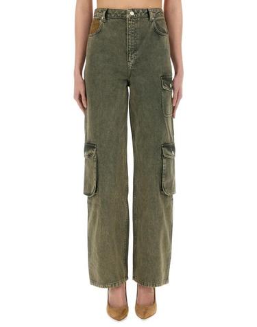 [해외직구] 25SS 모스키노 스트레이트 팬츠 03253218 1517 MILITARY GREEN