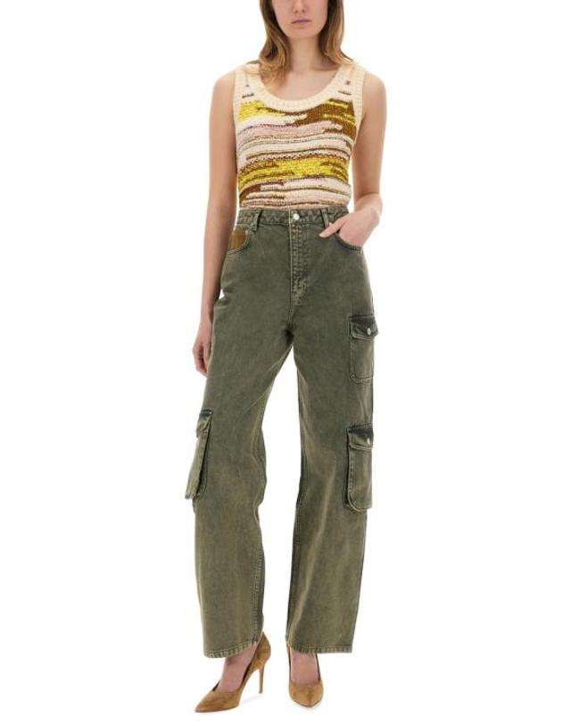 모스키노 [해외직구] 25SS 모스키노 스트레이트 팬츠 03253218 1517 MILITARY GREEN 착용컷