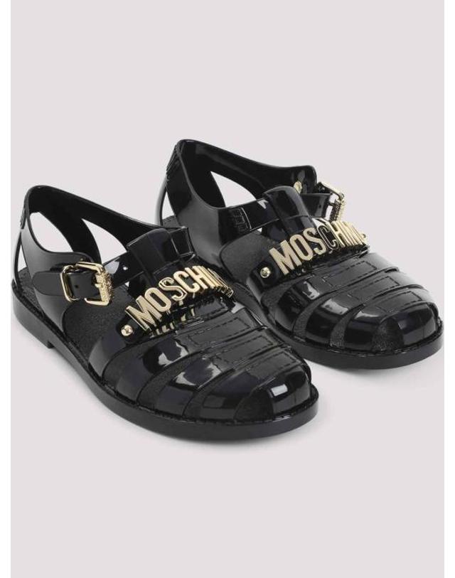 모스키노 [해외직구] 26SS 모스키노 샌들 MA16501G1OM20000 Black 착용컷
