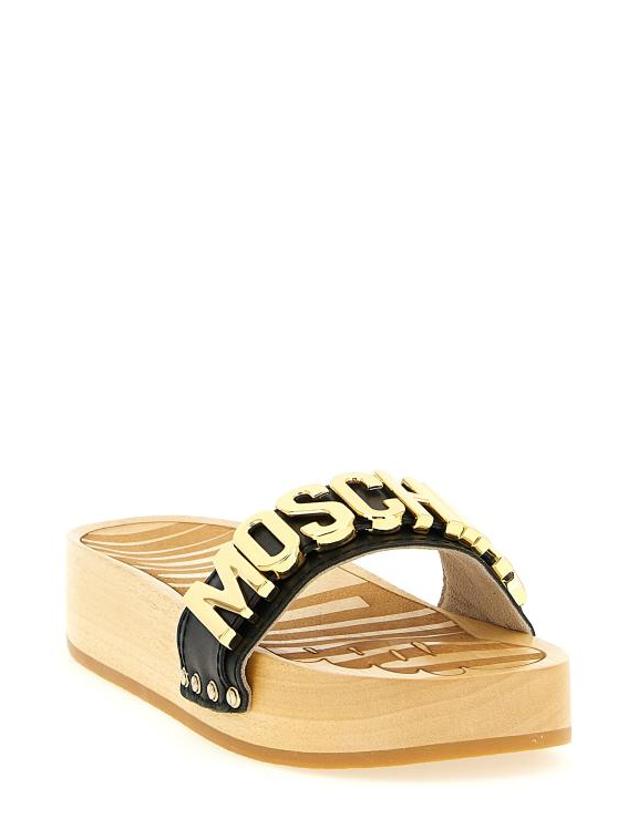 모스키노 [해외직구] 26SS 모스키노 샌들 MA28314Z1OMF0000 Black 착용컷