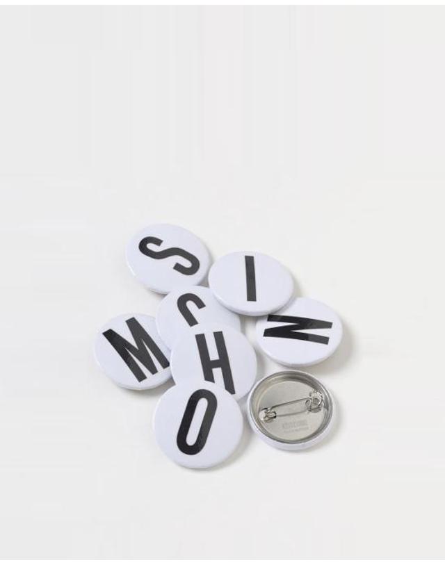 모스키노 [해외직구] 25SS 모스키노 브로치 251219102 8401 1888 BIANCO NERO 착용컷