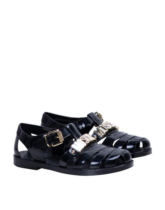 모스키노 [해외직구] 26FW 모스키노 샌들 MA16501G1O M20 000 NERO 착용컷