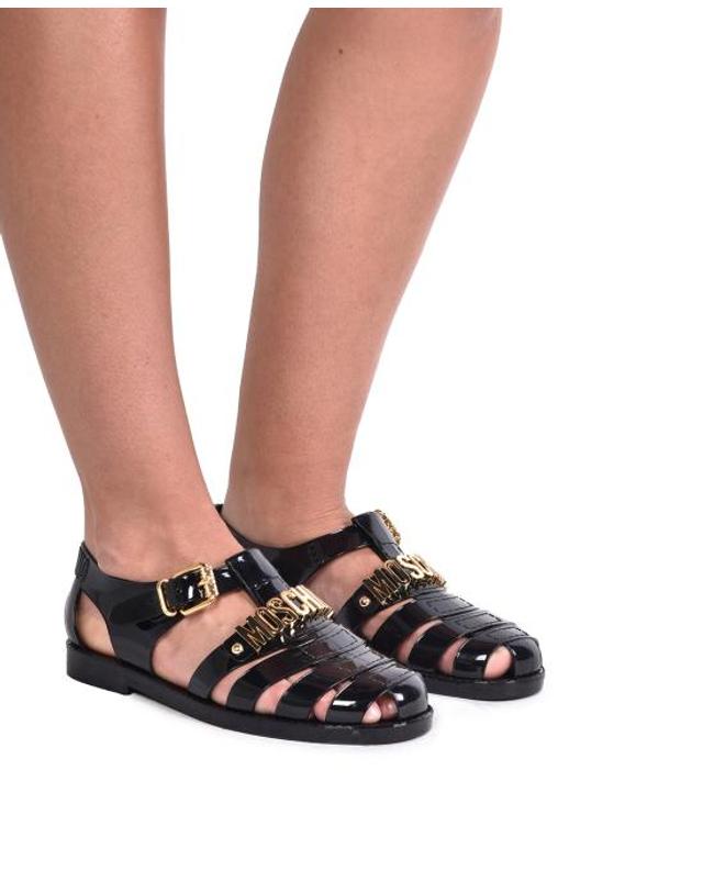 모스키노 [해외직구] 26FW 모스키노 샌들 MA16501G1O M20 000 NERO 착용컷
