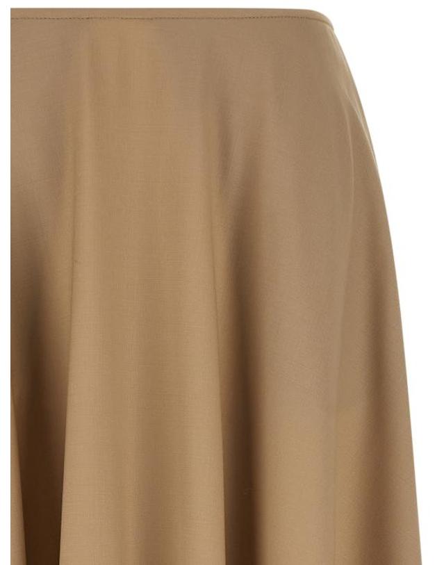 모스키노 [해외직구] 26FW 모스키노 미디 스커트 A013654220084 Beige 착용컷