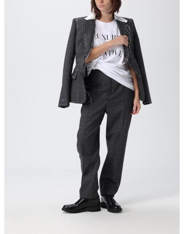 모스키노 [해외직구] 25FW 모스키노 반팔 티셔츠 07015442 1001 White 착용컷