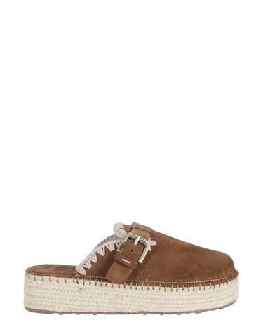 [해외직구] 26SS 모우 뮬 슬리퍼 SW641000A 098 Brown