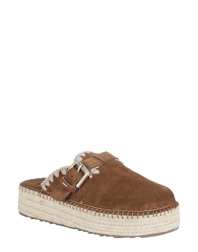 마우 [해외직구] 26SS 모우 뮬 슬리퍼 SW641000A 098 Brown 착용컷