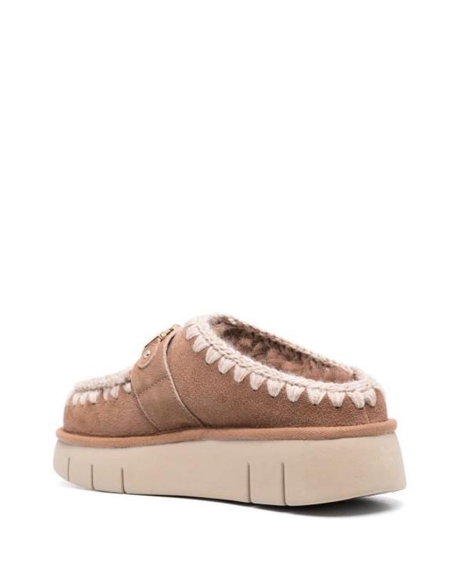 마우 [해외직구] 26FW 모우 뮬 슬리퍼 FW531001A PKBRO PINK BROWN 착용컷