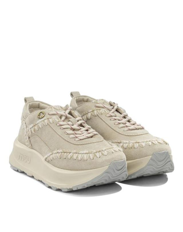 마우 [해외직구] 26FW 모우 스니커즈 MUFW761000ACHALK WHITE 착용컷