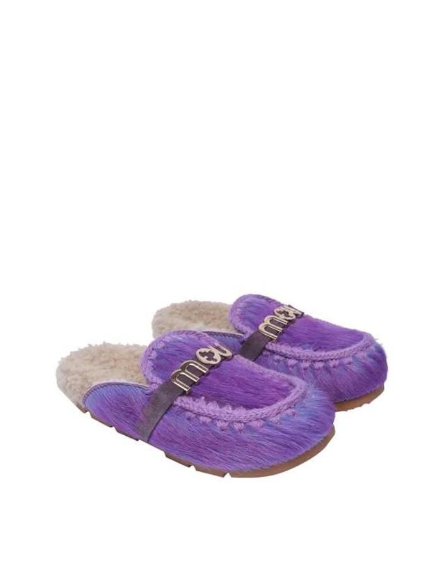 마우 [해외직구] 26FW 모우 뮬 슬리퍼 431000DLHPPUR PURPLE 착용컷