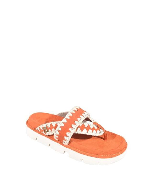 마우 [해외직구] 26SS 모우 뮬 슬리퍼 461025ADPORA ORANGE 착용컷