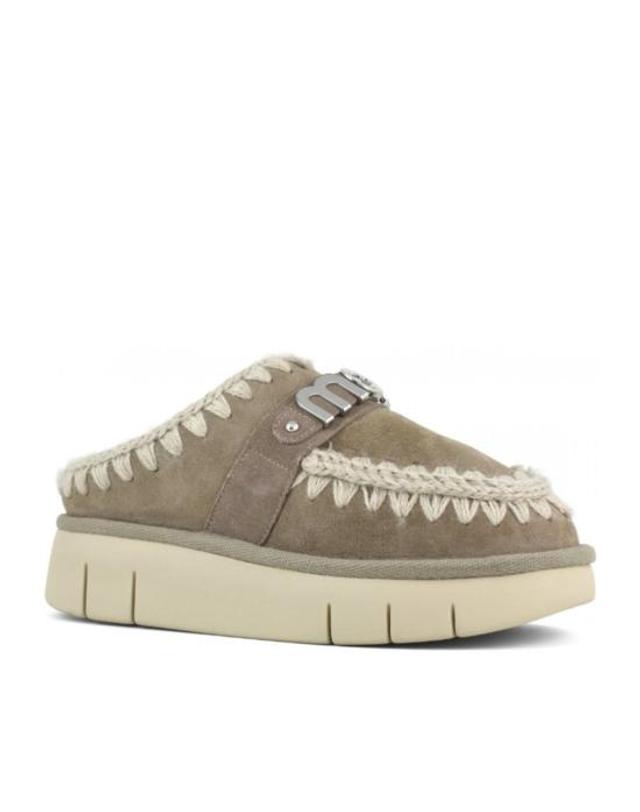마우 [해외직구] 25FW 모우 뮬 슬리퍼 MU FW531001A ELGR Grey 착용컷