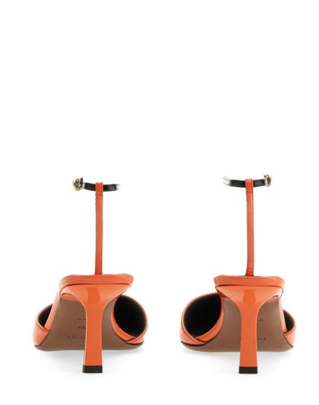누스 [해외직구] 22FW 누스 힐 펌프스 00355AS20AS01 ORANGE 착용컷