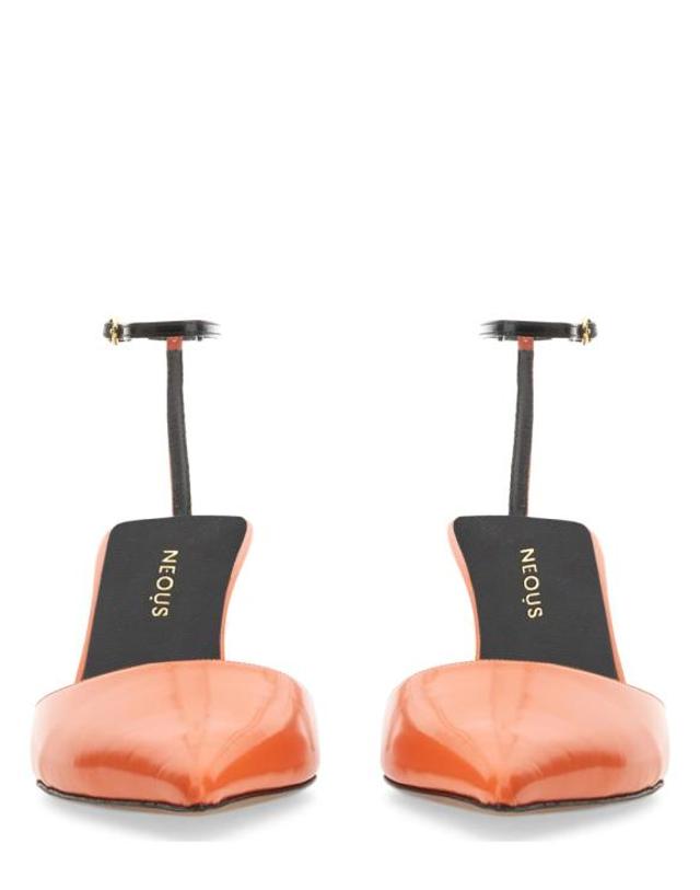 누스 [해외직구] 22FW 누스 힐 펌프스 00355AS20AS01 ORANGE 착용컷