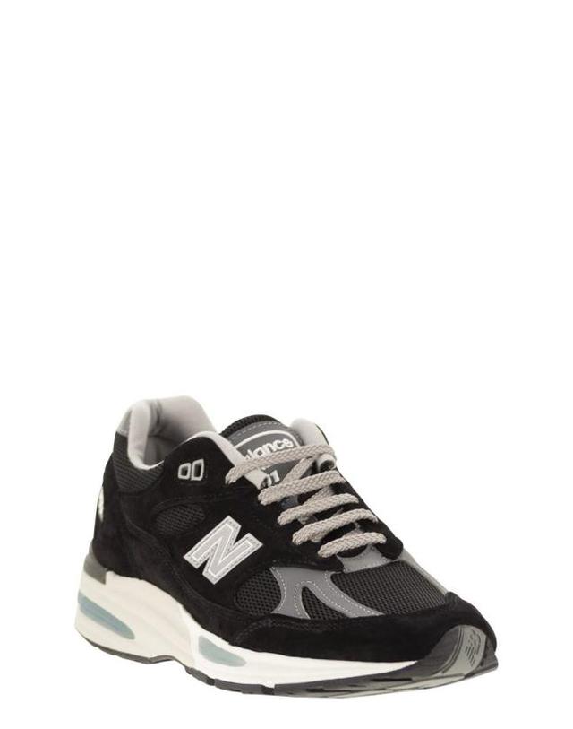 뉴발란스 [해외직구] 24SS 뉴발란스 991 스니커즈 U991 BK2 BLACK 착용컷