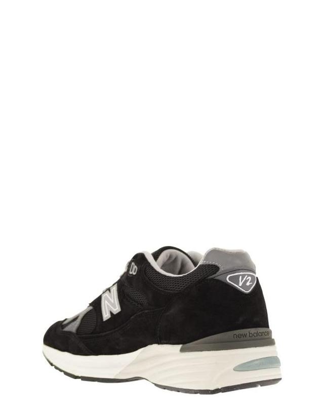 뉴발란스 [해외직구] 24SS 뉴발란스 991 스니커즈 U991 BK2 BLACK 착용컷