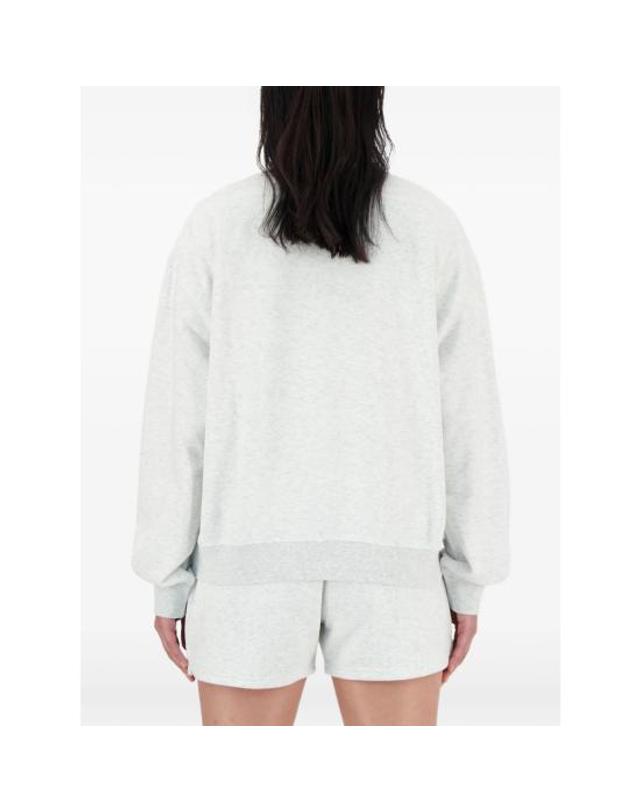 뉴발란스 [해외직구] 26SS 뉴발란스 긴팔 티셔츠 WT41508AHH GREY 착용컷