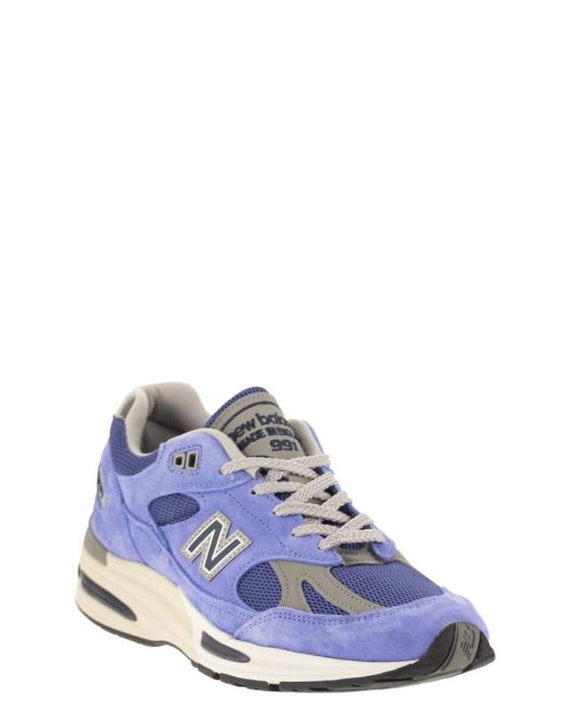 뉴발란스 [해외직구] 26FW 뉴발란스 991 스니커즈 U991 WB2 LIGHT BLUE 착용컷