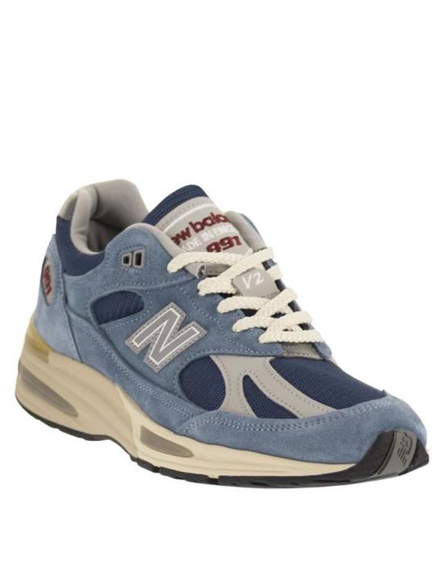 뉴발란스 [해외직구] 26FW 뉴발란스 991 스니커즈 U991 LIGHT BLUE 착용컷