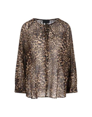 [해외직구] 26SS 닐리로탄 셔츠 561 W1722 VINTAGE LEOPARD PRINT BROWN