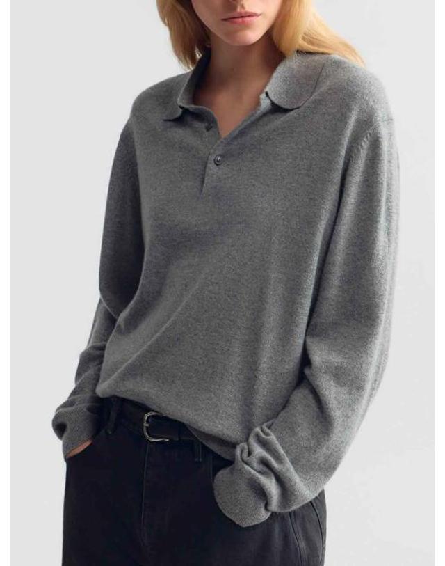 닐리 로탄 [해외직구] 26FW 닐리로탄 폴로 티셔츠 81682Y001PBH GREY 착용컷