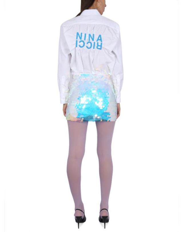 니나리치 [해외직구] 23SS 니나리찌 셔츠 99ICTO038PL0333 M1106 WHITE 착용컷