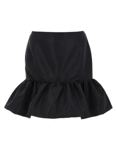 [해외직구] 26SS 니나리찌 미디 스커트 26PCJU018PL0440 U9000 Black