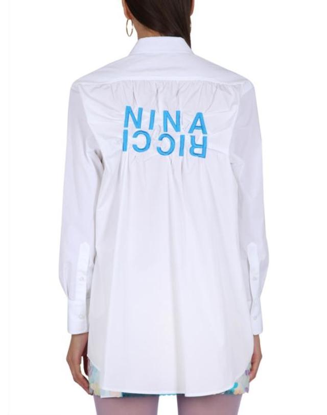 니나리치 [해외직구] 23SS 니나리찌 셔츠 99ICTO038PL0333 M1106 White 착용컷