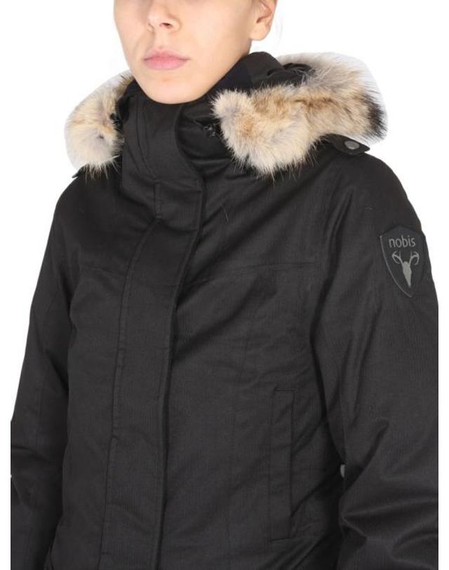 노비스 [해외직구] 22FW 노비스 롱패딩 ABBY BLACK Black 착용컷