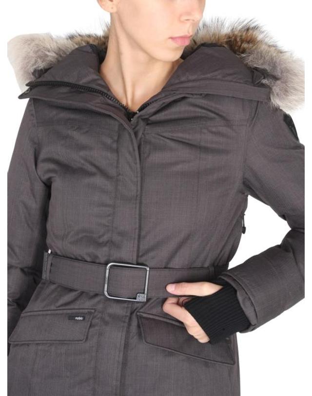 노비스 [해외직구] 22FW 노비스 모건 롱 파카 MORGAN STEELGREY GRAY 착용컷