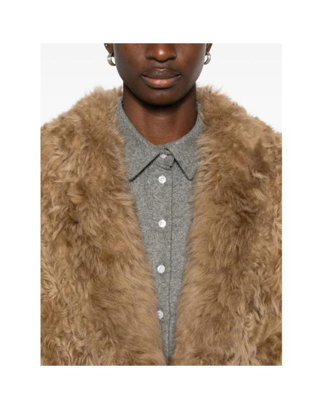 누메로 10 [해외직구] 25FW 누메로 10 무스탕 AURORA CAMEL BROWN 착용컷