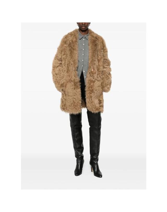 누메로 10 [해외직구] 25FW 누메로 10 무스탕 AURORA CAMEL BROWN 착용컷