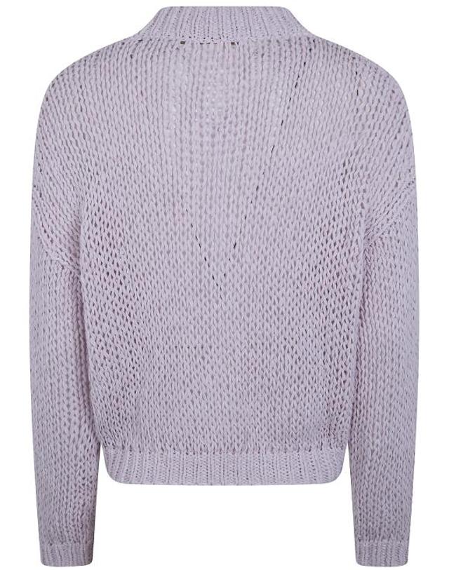 누어 [해외직구] 26SS 누어 스웨터 261FXA41010 33 PINK PURPLE 착용컷